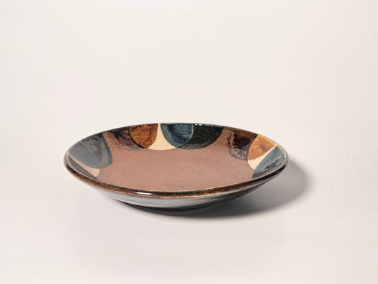 Yachimun - Murou kiln - 7-sun plate - two colors