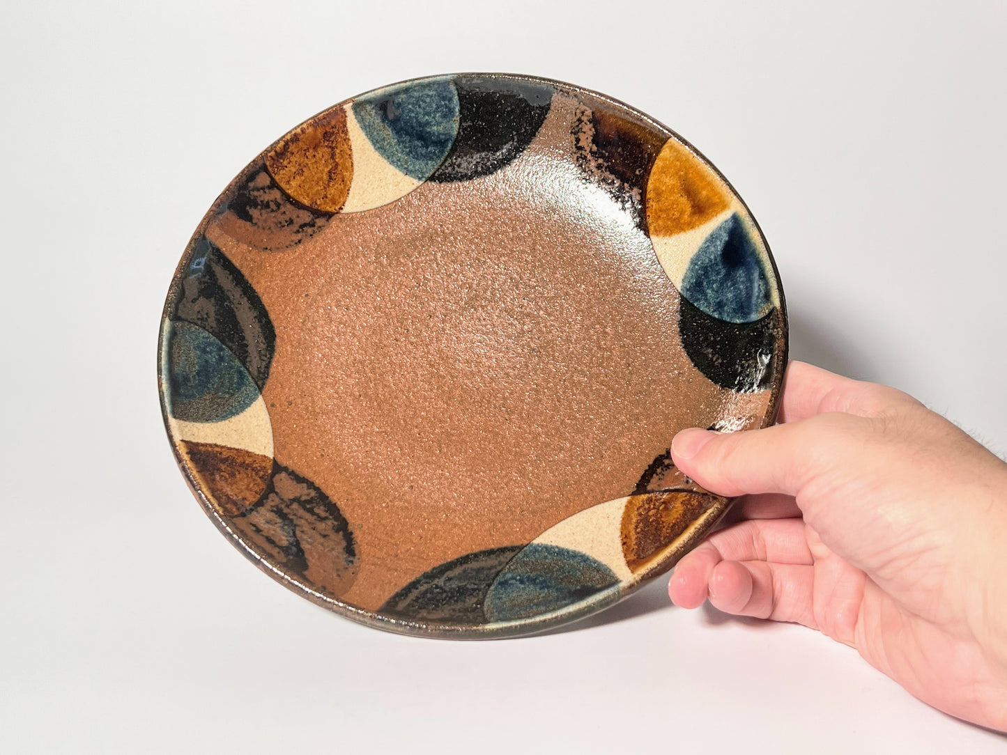 Yachimun - Murou kiln - 7-sun plate - two colors