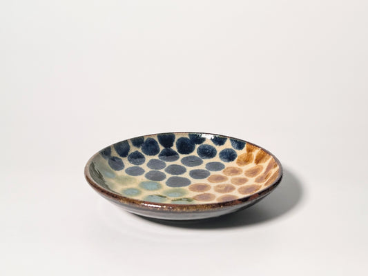 Yachimun - Murou kiln - 5-inch plate - Dotting