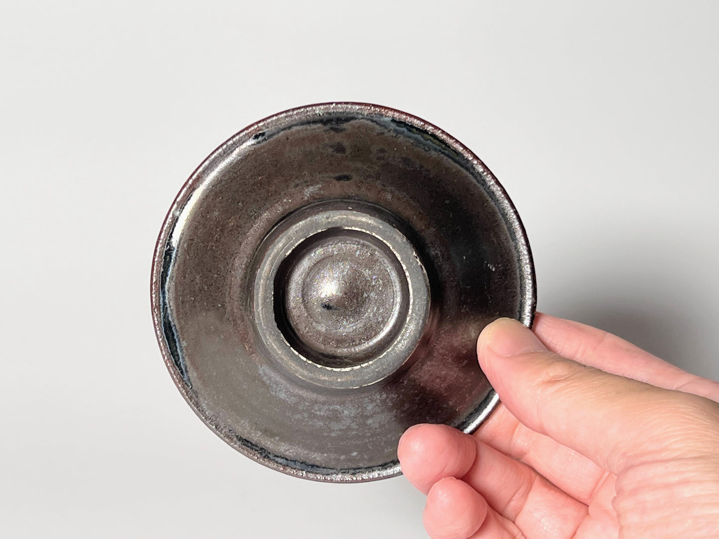 Yokotaya kiln - 3 inch plate - Midori