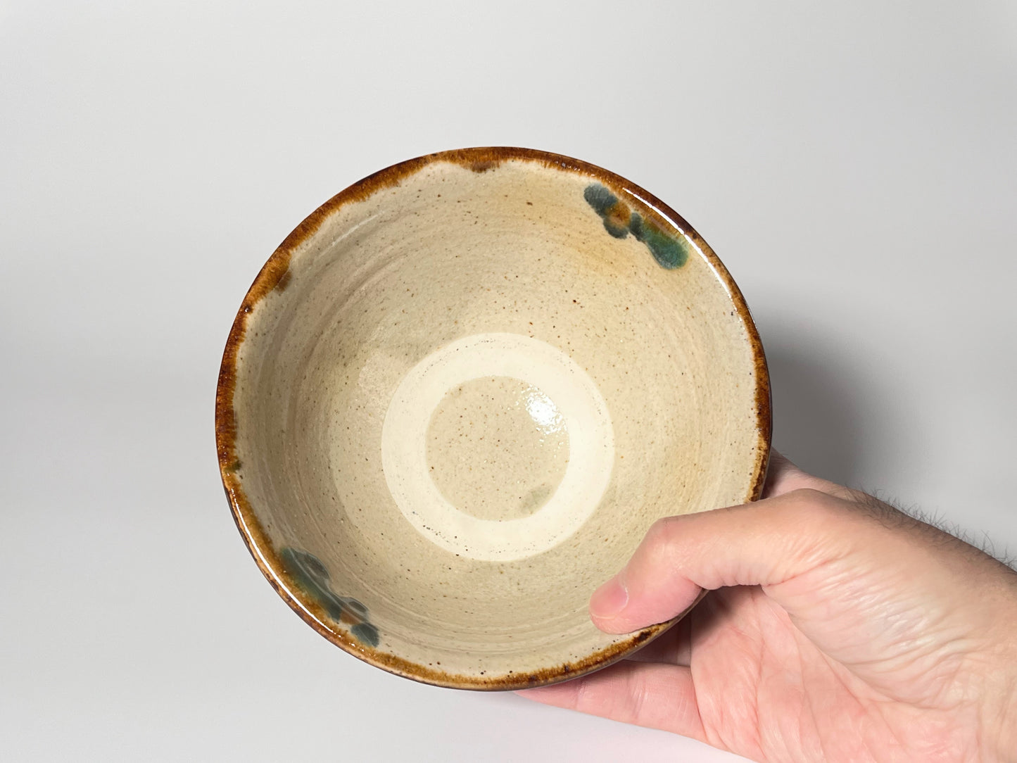 Kimano pottery -Rice bowl 5 inch- Hydrangea